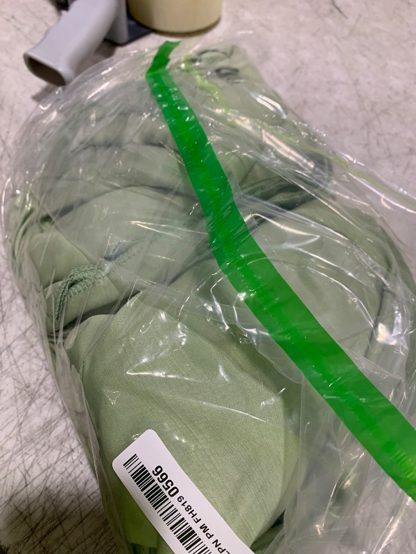 Photo 1 of 10x10ft Sage Green Backdrop Curtains with Lights Wrinkle Free Fabric Backdrop Curtain for Wedding Birthday Party Baby Shower Photo Shoot Bridal Shower Home Party Background Decorations