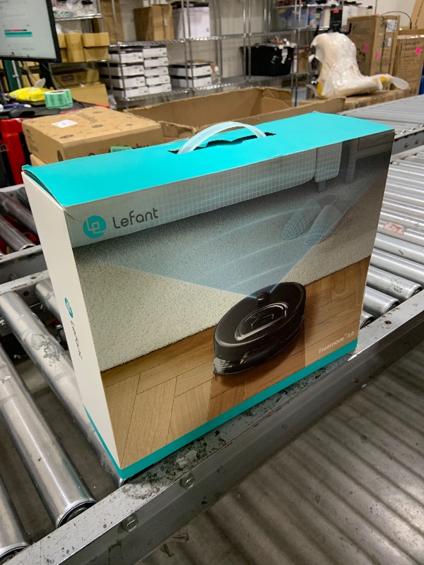 Photo 1 of Lefant LiDAR Robot Vacuum and Mop, 450ml Visible Dustbin, Upgraded 190° PSD Obstacle Avoidance, Customized Cleaning, Multi-Floor Mapping, 150 Mins Runtime, 2.4G/5G WiFi, Pet Hair & Carpets, M330 Prouj