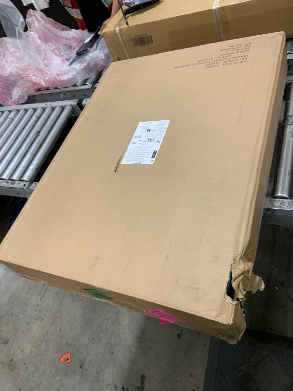 Photo 1 of Amazon Basics Bed Frame with Storage, Foldable Metal Platform, Sturdy Steel, No Box Spring Needed, 18 Inches High, Tool-Free Setup, Queen Size, Black