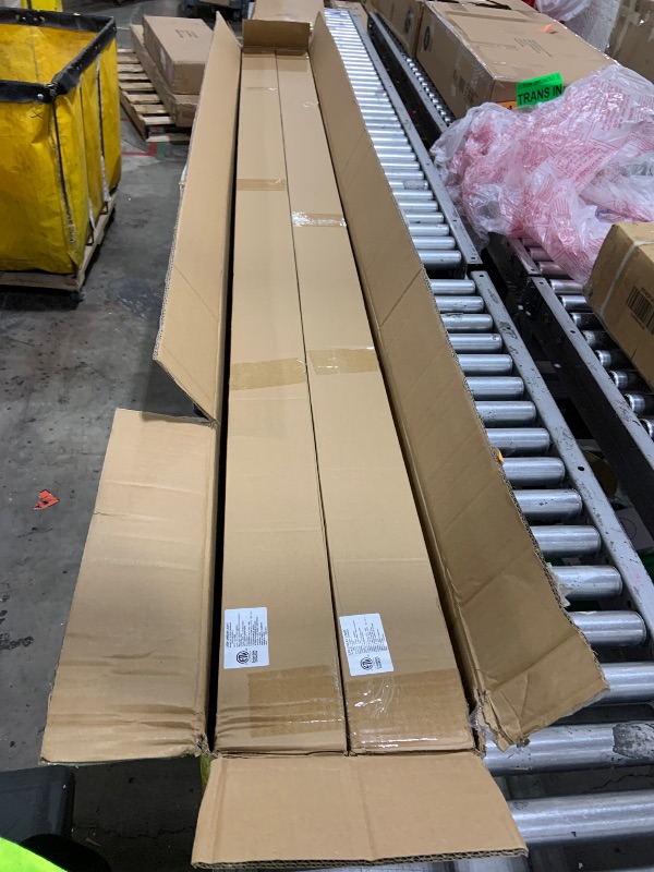 Photo 1 of hykolity 8FT Linkable LED Linear Light, 80W 9200lm 3000K/4000K/5000K CCT Selectable, 0-10V Dimmable Architectural LED Suspension Office Lighting Fixture for Market, Garage, ETL,4 Pack-Black