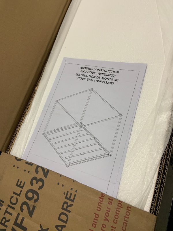 Photo 1 of Bellemave Queen Canopy BedFrame, Montessori Floor Bed, Canopy Platform Bed for Kids, Natural