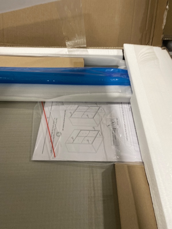 Photo 1 of Royal Guard Double Sliding Shower Door,56-60" W x 70" H Semi-Frameless Sliding Glass Shower Door with 1/4'' (6mm) Clear SGCC Tempered Glass,Bypass Shower Enclosure,Matte Black