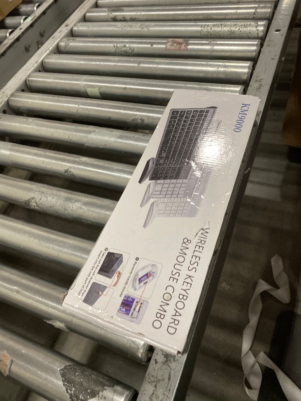 Photo 1 of Wireless Keyboard and Mouse Ultra Slim Combo, TopMate 2.4G Silent Compact USB 2400DPI Mouse and Scissor Switch Keyboard Set with Cover, Batteries Included, for PC/Laptop/Windows/Mac - Gray Black