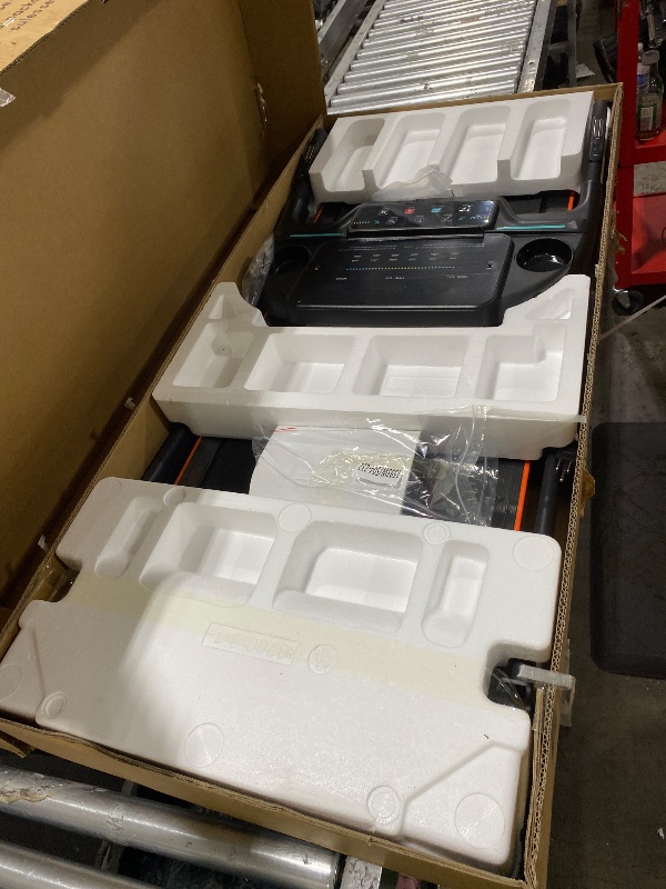 Photo 1 of Foldable Treadmill for Home with Incline - Extra Large Dual LED Screen, 8.5MPH Max Speed, Bluetooth Speaker, 280LBS Capacity, 3HP Home Office Treadmills for Running Jogging Walking