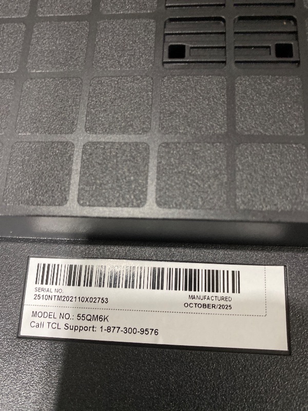 Photo 1 of TCL 55 Inch Class QM6K Series | Mini LED QLED 4K HDR | 55QM6K, 2025 Model | 120HZ-144HZ High Brightness Smart Google TV Dolby Atmos Onkyo Audio | Voice Remote Alexa Gaming Streaming Television