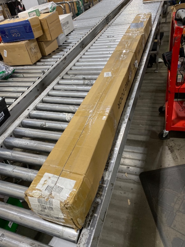 Photo 1 of 104RDHOUSE 30×80in PVC Internal Accordion Folding Door, Multifold Sliding Door for Closet, White in Color, with Installation Hardware; Handle; Latch.