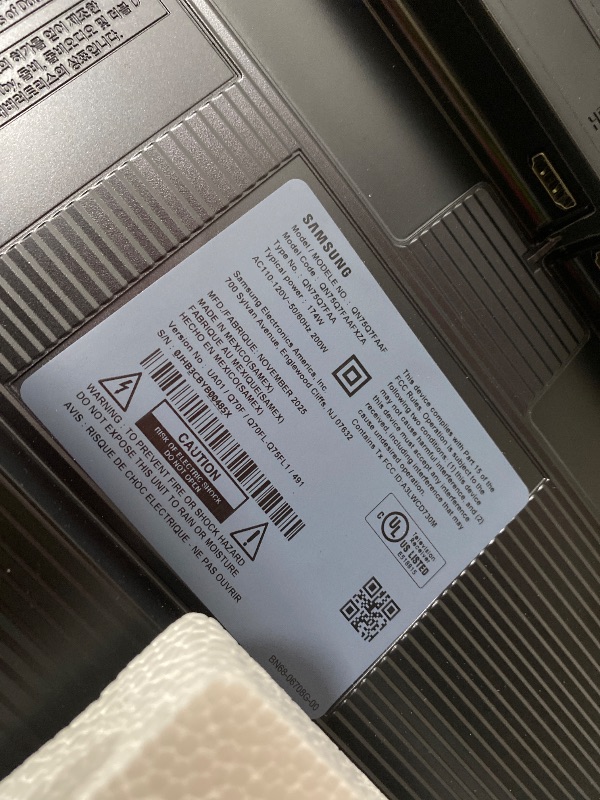 Photo 1 of Samsung 75-Inch Class QLED Q7F Series Samsung Vision AI Smart TV (2025 Model, 75Q7F) Quantum HDR, Object Tracking Sound Lite, Q4 AI Gen1 Processor, 4K upscaling, Gaming Hub, Alexa Built-in