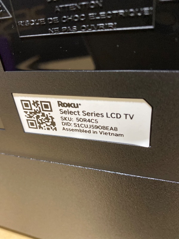 Photo 1 of Roku Smart TV 2025 – 50-Inch Select Series, 4K HDR TV – RokuTV with Enhanced Voice Remote – Flat Screen LED Television with Wi-Fi for Streaming Live Local News, Sports, Family Entertainment