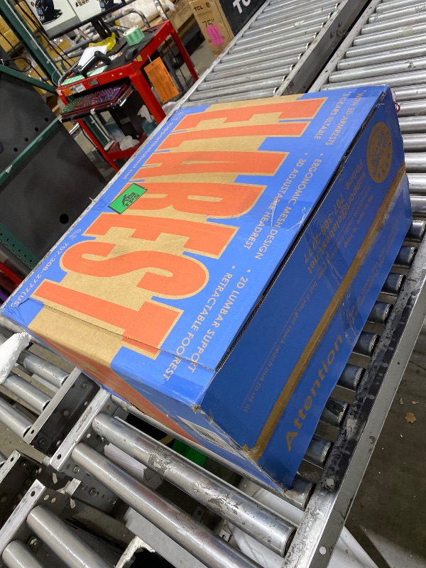 Photo 1 of ELABEST X100 Ergonomic Mesh Office Chair with Footrest, Big and Tall Hone Desk Chair with 5D Flip-Up Arms