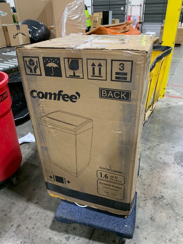 Photo 1 of COMFEE’ 1.6 Cu.ft Portable Washing Machine, 11lbs Capacity Fully Automatic Compact Washer with Wheels, 6 Wash Programs Laundry Drain Pump, Ideal for Apartments, RV, Camping, Magnetic Gray