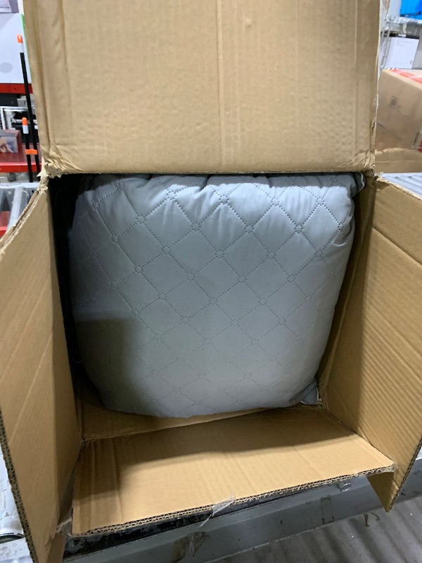 Photo 1 of YZ HOME Long Body Pillow for Adults - Firm Body Pillow Insert with Shredded White Memory Foam, Adjustable Height, Soft Support for Side Sleeping, Pregnant Women, Washable (Grey, 20x54 Inch)