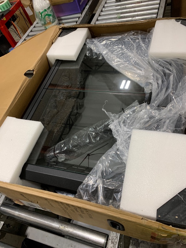 Photo 1 of Velaychimney 33 Inches Electric Fireplace Insert, 750W/1500W Fireplace Heater with Adjustable Flame and Top Light Colors, Fire Crackling Sound, Remote Control, Timer, Glass Door & Mesh Screen, Black