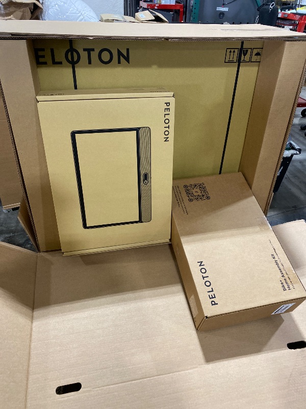 Photo 1 of Peloton Exercise Cross Training Bike+, Indoor Stationary Spin Bike+ for Home Workouts, Space-Friendly Exercise Equipment for Cardio and strength Workout & Indoor Cycling