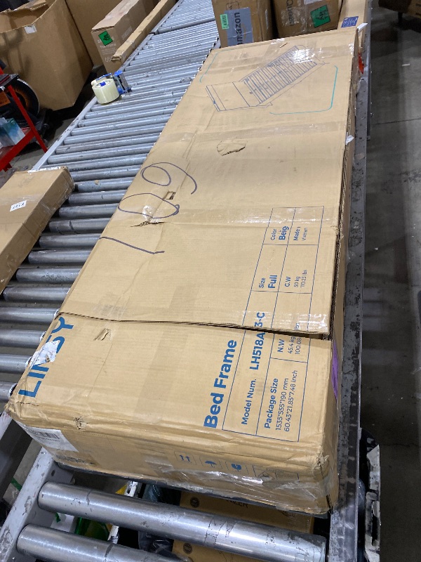 Photo 1 of Linsy Home Full Bed Frame With Ergonomic Headboard