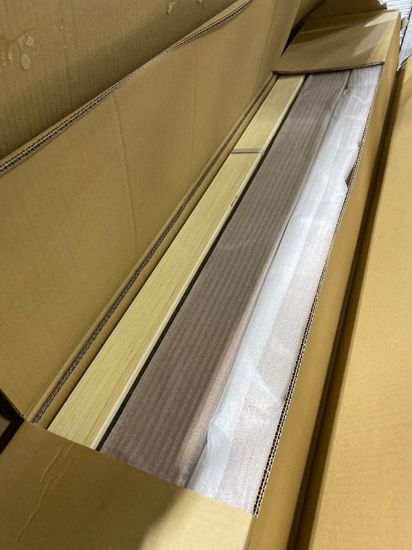 Photo 1 of Mellow Naturalista Classic 16 Inch Solid Wood Platform Bed with Wooden Slats, Natural Pine, King