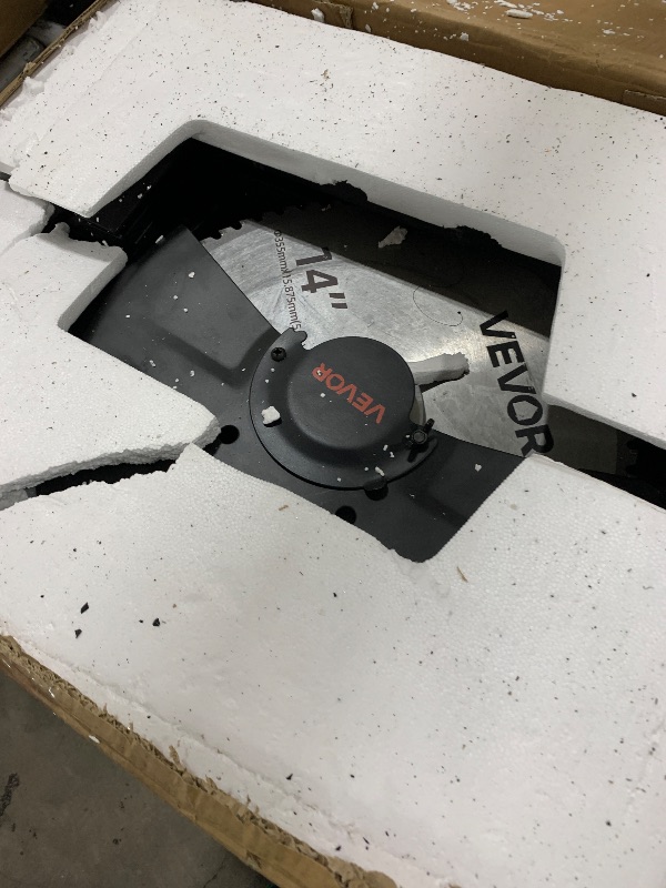 Photo 1 of VEVOR Chop Saw, 14-inch Stainless Steel Cold Cut Blade, 3500 W Powerful Brushless Motor, 750-1200 r/min Adjustable Speed, Metal Cutting Chop Saw for Metal Square and Flat Tubes, Steels (240V/60HZ)