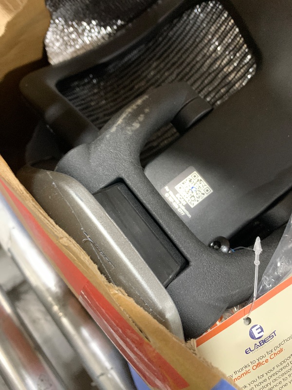 Photo 1 of ELABEST X100 Ergonomic Mesh Office Chair with Footrest, Big and Tall Hone Desk Chair with 5D Flip-Up Arms, Adjustable 3D Lumbar Support,Gaming & Executive Computer Chairs