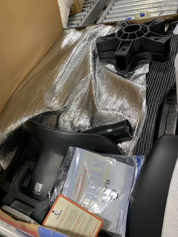 Photo 1 of ELABEST X100 Ergonomic Mesh Office Chair with Footrest, Big and Tall Hone Desk Chair with 5D Flip-Up Arms, Adjustable 3D Lumbar Support,Gaming & Executive Computer Chairs