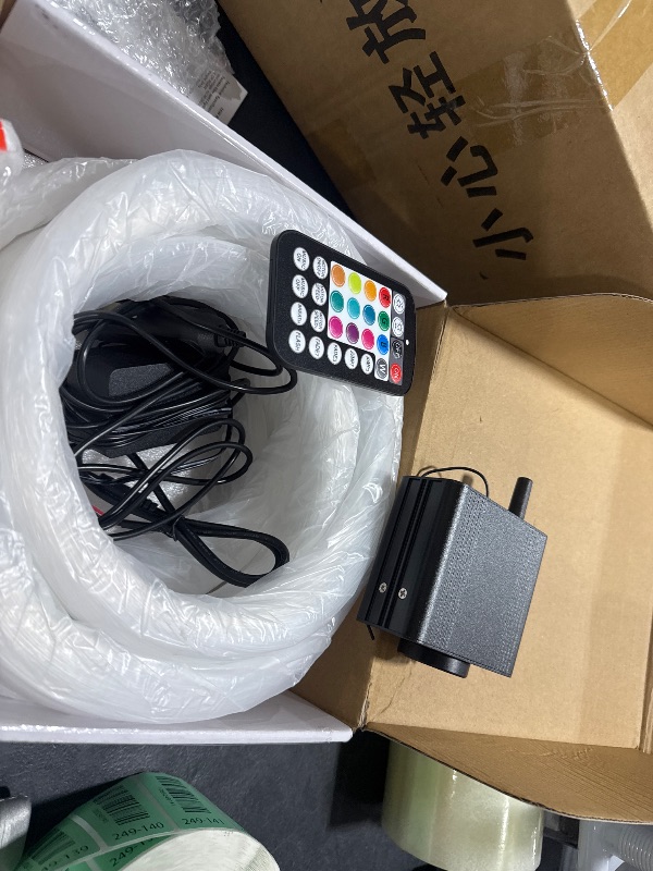 Photo 1 of ATOKEE 16W Twinkle 650pcs Starlight Headliner Kit, 0.03in 13.1ft Fiber Strands Small Size Star Lights for Car Roof with Remote Control/Bluetooth APP