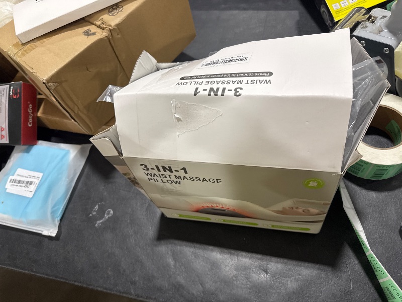 Photo 1 of Smooth Triple Fusion 3-in-1 Back Massager Lumbar Pillow with Heat, Vibration & Traction Back Massager for Pain Relief DeepTissue.Relaxation Device for Home,Office,Car.Gift Idea Corded