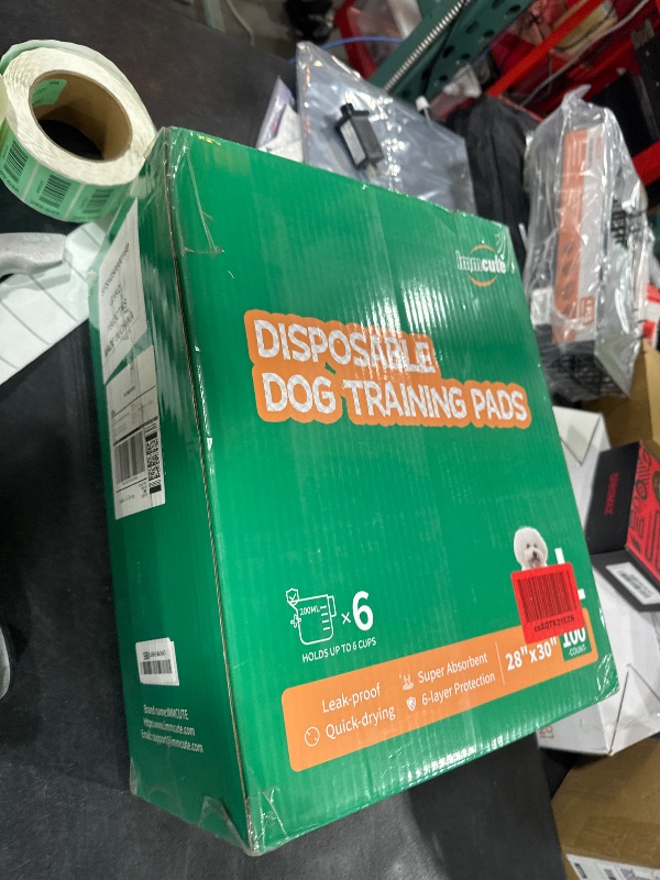 Photo 1 of 100 Count Large Dog & Cat Puppy Pee Pads - 28"x30" Absorbent Potty Training Pads | Leakproof Quick-Dry Disposable Pet Pads for Puppies, Dogs & Cats | Indoor, Outdoor, Litter Box, Housebreaking Use