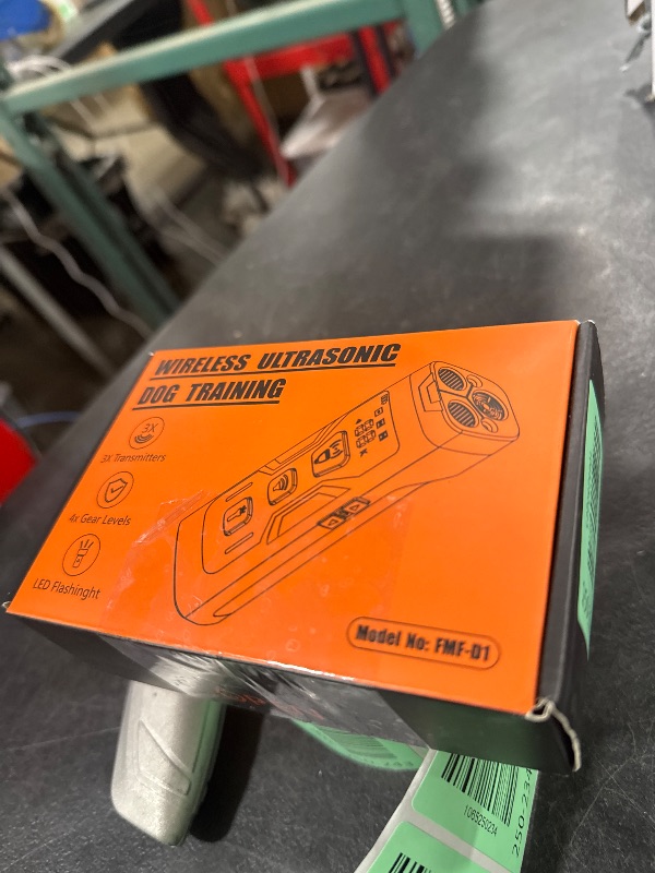 Photo 1 of KQMOP Dog Bark Deterrent Devices, 3X Ultrasonic 65FT Anti Barking Device, 4 Gear Frequencies Safer Alternatives to Dog Training Bark Collars, Portable Design with Display for All Dogs (Orange)