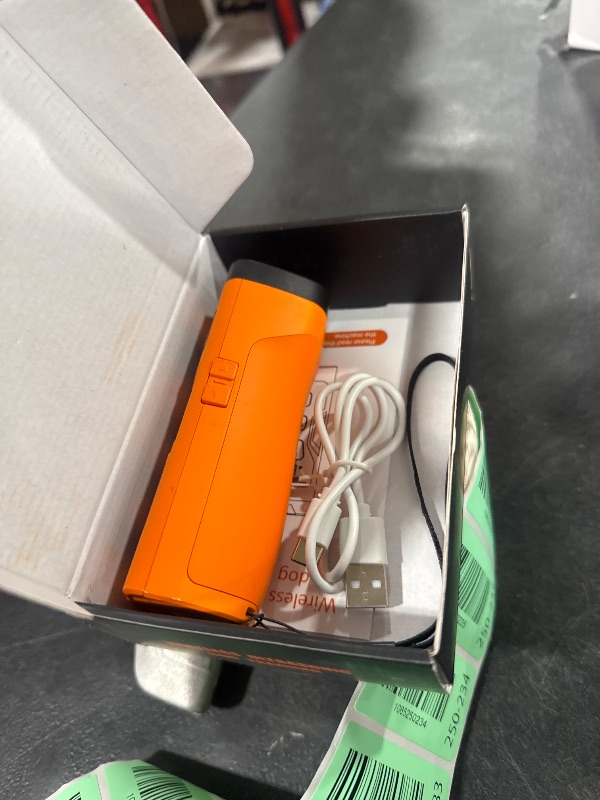 Photo 1 of KQMOP Dog Bark Deterrent Devices, 3X Ultrasonic 65FT Anti Barking Device, 4 Gear Frequencies Safer Alternatives to Dog Training Bark Collars, Portable Design with Display for All Dogs (Orange)