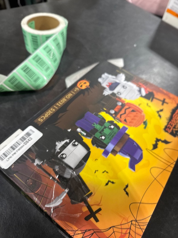 Photo 1 of **OPENED** Halloween Pumpkin Ghost Witch Devil Building Blocks Kit for Kids, Halloween Bricks Figures Set Toys Gifts for Kids Party Favors Goodie Bags Stuffers for Boys Girls 6 up