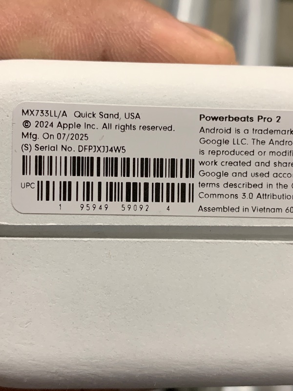 Photo 1 of Beats Powerbeats Pro 2 - Wireless Noise Cancelling Workout Earbuds with Secure- Fit Earhooks, Up to 45-Hour Battery with Charging Case, Sweat & Water Resistant, Heart Rate Monitoring - Quick Sand
