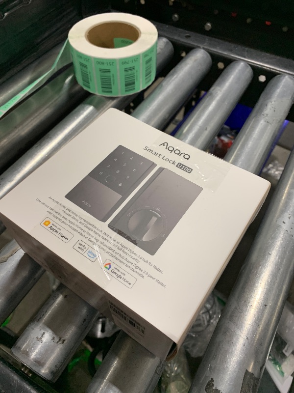 Photo 1 of Aqara Smart Lock U100, Fingerprint Keyless Entry Door Lock with Apple Home Key, Touchscreen Keypad, Bluetooth Electronic Deadbolt, IP65 Weatherproof, Supports Apple HomeKit, Alexa, Google, IFTTT, Gray