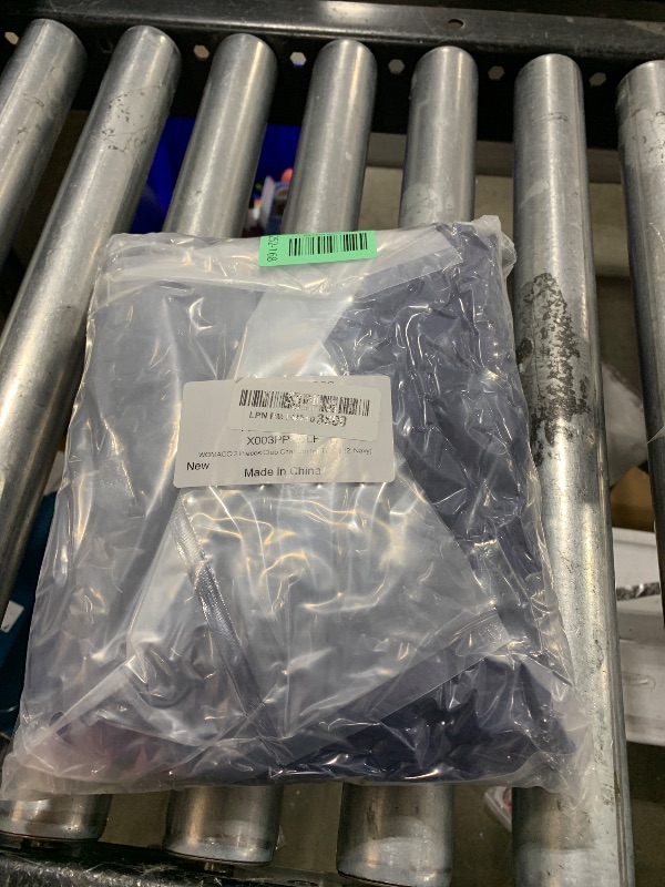 Photo 1 of WOMACO 2 Pieces Club Chair Slipcover Printed Stretch Armchair Tub Round Barrel Swivel Chair Covers withc Cushion Cover Elastic Bottom Sofa Furniture Protector for Tullsta (2, Navy)