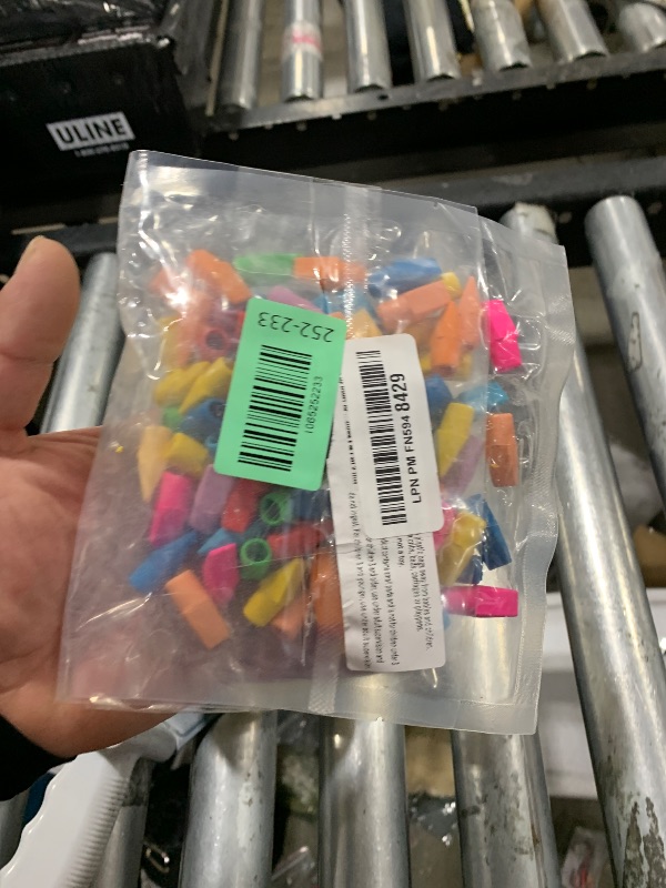Photo 1 of 100PCS Cap Erasers for Pencils Pulk 10 Color Mix Erasers Toppers for Latex Free Assorted Colors School Supplies for Teachers Sudents Classroom Home and Office