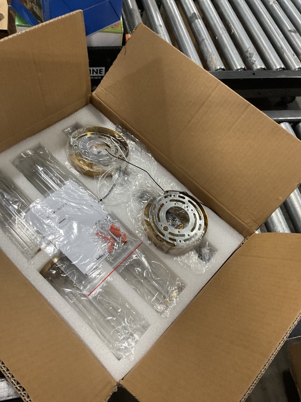 Photo 1 of Linour Wall Sconces Set of Two Gold Morden Wall Lamp for Bathroom Living Room Vanity Lights Fixture (Without Bulbs)