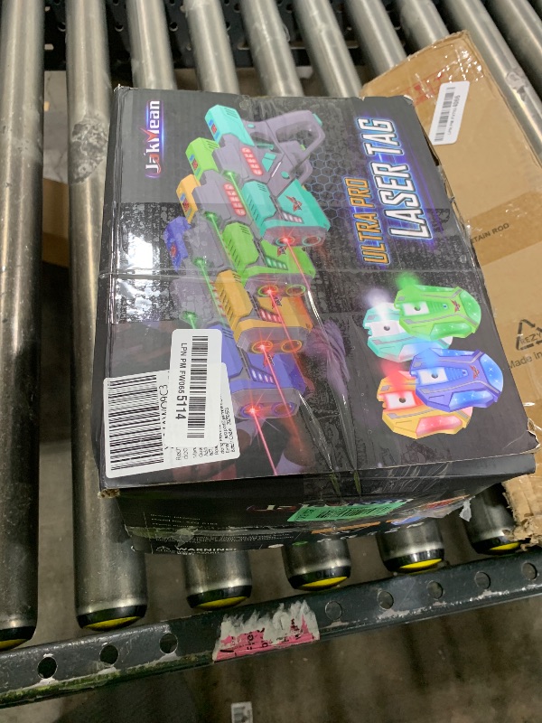 Photo 1 of Rechargeable Lase r Tag Set with Vests, Upgrade Lase r Tag Guns Set of 4, Multi Player Lase r Tag Set for Kids Toy for Teen Boys & Girls, Indoor&Outdoor Toy Gift, Ages 8+,White