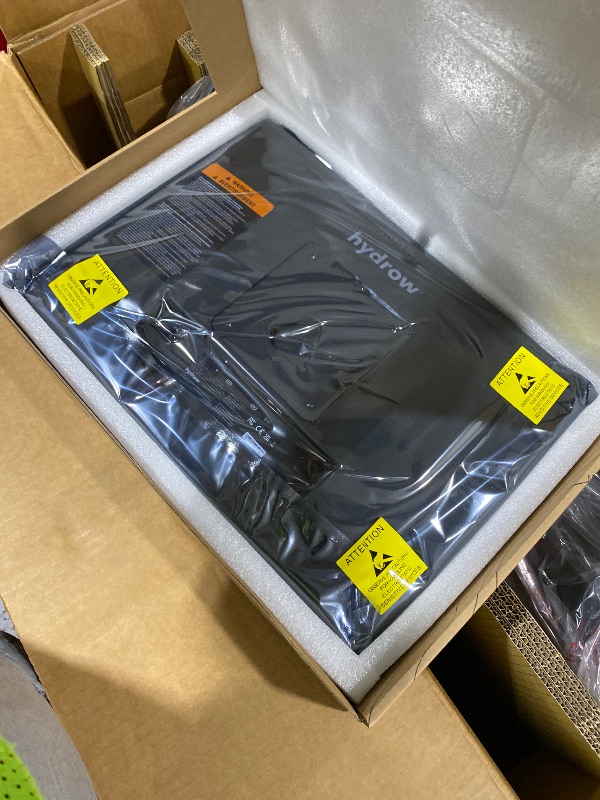 Photo 1 of Hydrow Wave Rowing Machine with Immersive 16'' HD Touchscreen - Live Home Workouts Membership (Sold Separately), Electromagnetic Drag Technology, 375 lb Weight Capacity, Pirate Black (MNRW02A)