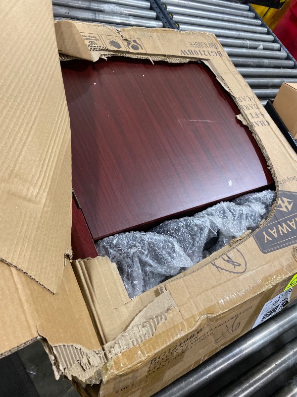 Photo 1 of HATHAWAY 9FT AND 12 FT SHUFFLE BOARD LEGS DARK CHERRY FINISH (ONLY BOX 2 OF 2 MISSING BOX 1 OF 2)