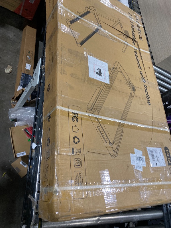 Photo 1 of Acezoe Foldable Treadmill with 10% Incline, 2.5HP Walking Pad with Handle Bar, 300 lb Capacity Treadmills, Under Desk Treadmill with App & Bluetooth Speaker, 0.6-10MPH, LED Display, P10Pro Black Gray