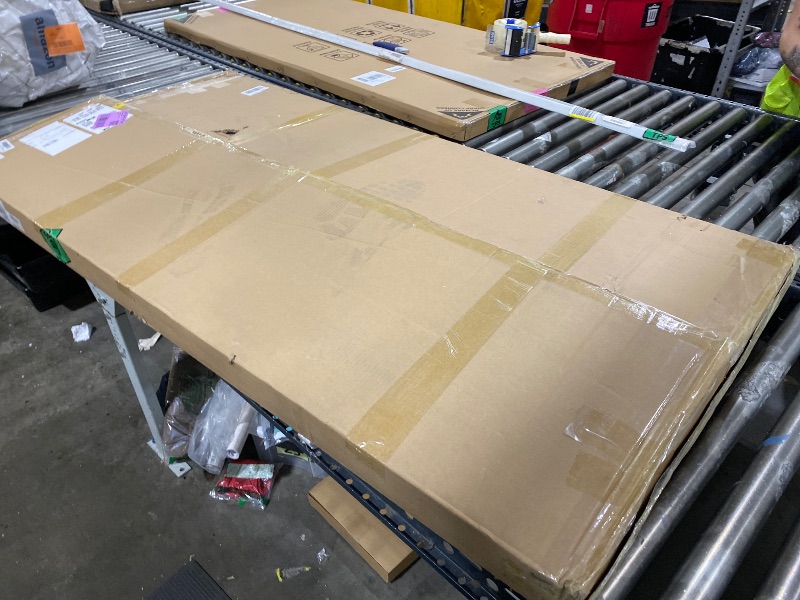 Photo 1 of Corbyles 2-Tier Washer Dryer Countertop with 2.75" H Edge Rails, 58" W x 28" D Laundry Countertop for Folding Clothes, Washer and Dryer Topper with Non-Slip Pad (White)