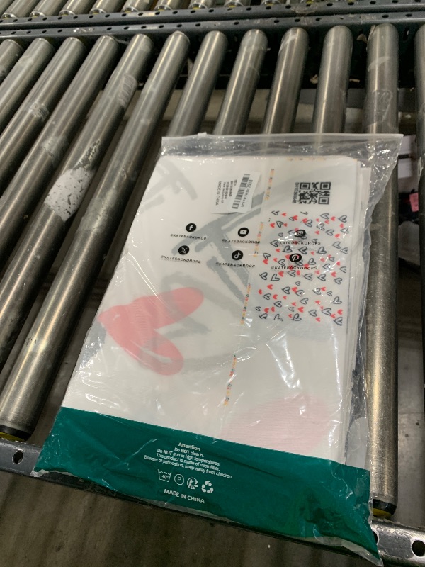 Photo 1 of Kate Valentine Backdrops Heart Photo Backdrop Romantic Red and Pattern Background for Valentine Photography Studio Props, 10x6.5ft