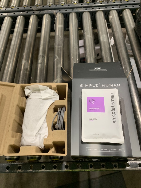 Photo 1 of simplehuman 9 oz. Touch-Free Rechargeable Sensor Liquid Soap Pump Dispenser