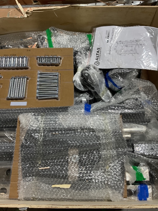 Photo 1 of Altas Strength 3059 Smith Machine Home Gym Equipment with 1000 lbs Weight Capacity 2000 lbs Cables Strength Training Power Cages for Squats Presses Lunges Deadlifts Easy Assembly Included Accessories