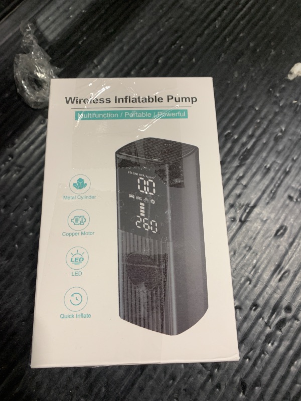 Photo 1 of Hafuloky Tire Inflator Portable Air Compressor, 180PSI Cordless Air Pump with Digital Gauge, LED Light and Auto Shut-Off Function, 3X Faster Air Compressor for Car, Motorcycle, Bicycle, Ball