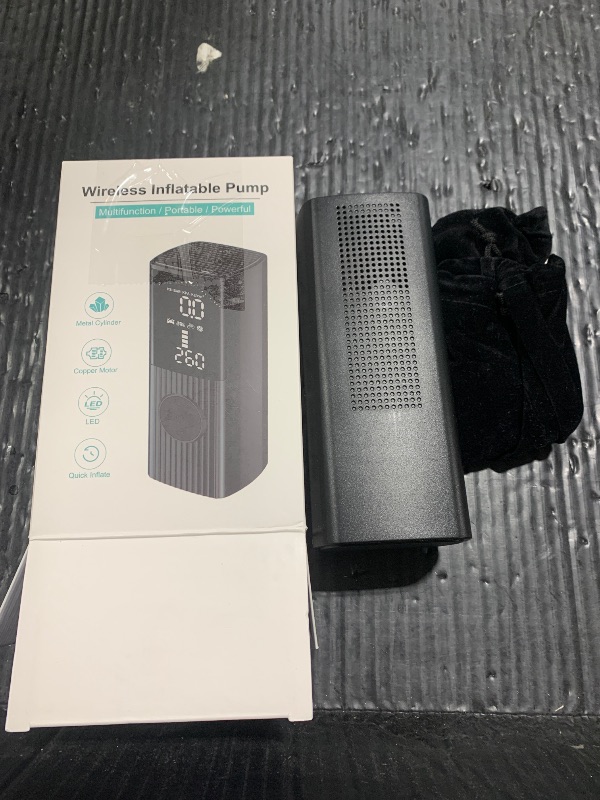 Photo 1 of Hafuloky Tire Inflator Portable Air Compressor, 180PSI Cordless Air Pump with Digital Gauge, LED Light and Auto Shut-Off Function, 3X Faster Air Compressor for Car, Motorcycle, Bicycle, Ball