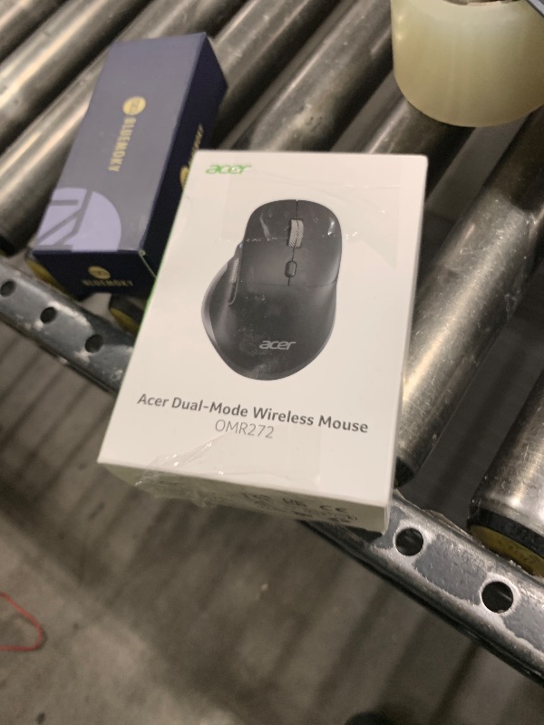 Photo 1 of acer Ergonomic Mouse Wireless Rechargeable with Side Scroll (BT5.2+2.4GHz), Bluetooth Computer Mouse for Laptop, 6 Adjustable DPI, Office Cordless USB Mice, 8 Buttons, 4800 DPI for PC, Desktop