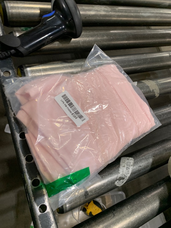 Photo 1 of Solino Home Linen Pink Table Runner 90 Inches Long - 100% Pure Linen Hemstitch 14 x 90 Inch Table Runner for Dining, Valentines, Spring, Easter - Classic Hemstitch