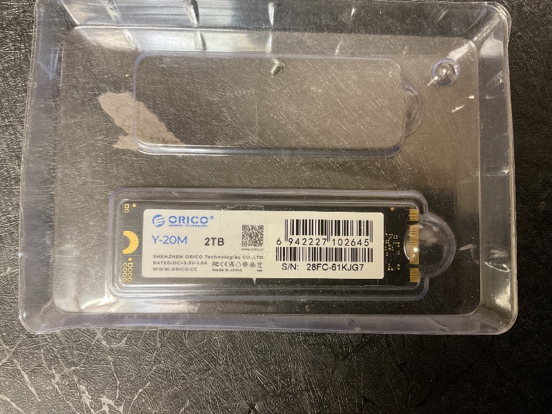 Photo 1 of ORICO M.2 2280 SATA SSD, 2TB Internal M.2 SSD with B+M Key for Desktop/Laptop, SATA III 6Gbps NGFF Solid State Drive Low Power Consumption (PCIe NVMe Incompatible) - Y20M