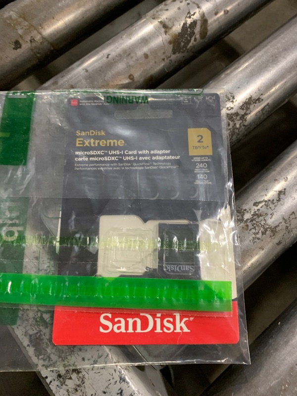 Photo 1 of SanDisk 2TB Extreme microSDXC UHS-I Memory Card with Adapter - Up to 240MB/s, C10, U3, V30, 4K, 5K, A2, Micro SD Card- SDSQXAV-2T00-GN6MA