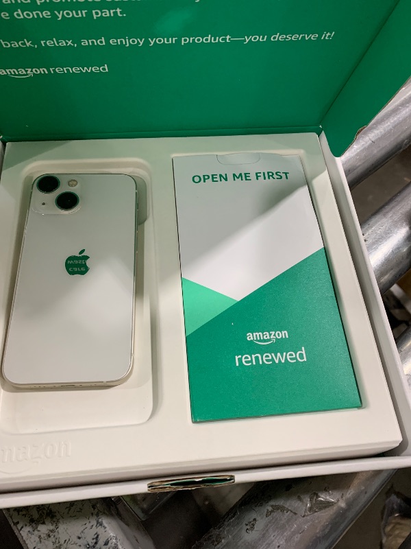 Photo 1 of Apple iPhone 13 Mini, 128GB, Starlight - Unlocked (Renewed Premium)