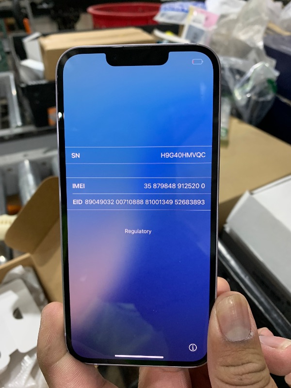 Photo 1 of Apple iPhone 14, 128GB, Purple - Unlocked (Renewed)