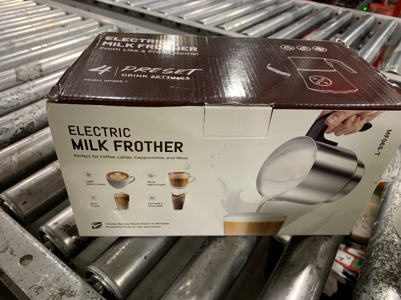 Photo 1 of Milk Frother and Steamer, Large Capacity Detachable Electric Milk Frother, Automatic Warm and Cold Foam Maker, Hot Chocolate Maker, BPA Free